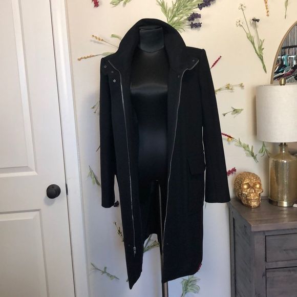Theory Funnel Neck Coat NWT - Picture 7 of 14
